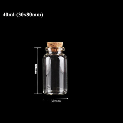 5-10 buc. Mini sticle de dorințe de sticlă Sticle de plută Borcane de probă goale Decorarea casei Bijuterii DIY Pandantive dopul de plută Fiolă de depozitare