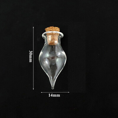 5-10 buc. Mini sticle de dorințe de sticlă Sticle de plută Borcane de probă goale Decorarea casei Bijuterii DIY Pandantive dopul de plută Fiolă de depozitare