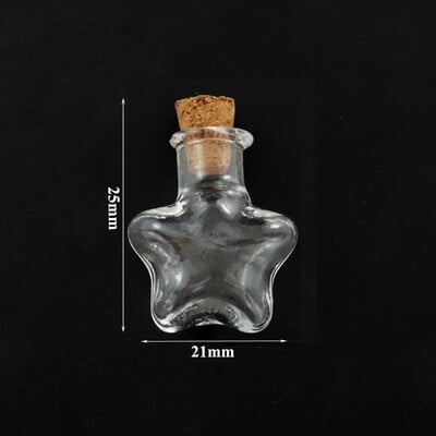 5-10 buc. Mini sticle de dorințe de sticlă Sticle de plută Borcane de probă goale Decorarea casei Bijuterii DIY Pandantive dopul de plută Fiolă de depozitare