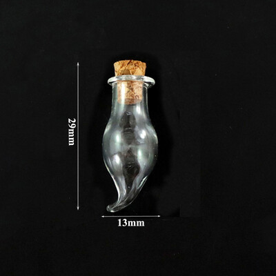 5-10 buc. Mini sticle de dorințe de sticlă Sticle de plută Borcane de probă goale Decorarea casei Bijuterii DIY Pandantive dopul de plută Fiolă de depozitare