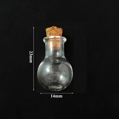 5-10 buc. Mini sticle de dorințe de sticlă Sticle de plută Borcane de probă goale Decorarea casei Bijuterii DIY Pandantive dopul de plută Fiolă de depozitare