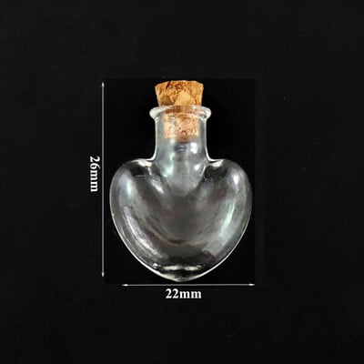 5-10 buc. Mini sticle de dorințe de sticlă Sticle de plută Borcane de probă goale Decorarea casei Bijuterii DIY Pandantive dopul de plută Fiolă de depozitare