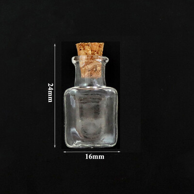 5-10 buc. Mini sticle de dorințe de sticlă Sticle de plută Borcane de probă goale Decorarea casei Bijuterii DIY Pandantive dopul de plută Fiolă de depozitare