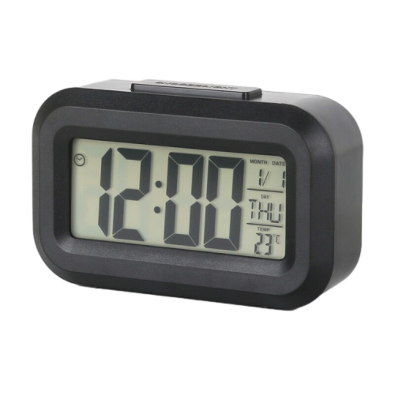 Mini temporizator ceas cu alarmă pentru copii, manager de timp pentru elevi, ceas de birou, temporizator de bucătărie, cu iluminare din spate a timpului/temperaturii/dată.