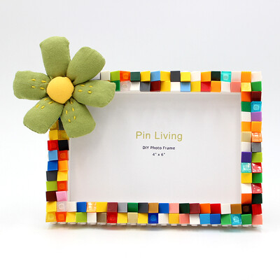„Pasidaryk pats“ nuotraukų rėmelis 6 colių, 7 colių statybinio blokelio nuotraukų rėmelis kūrybingas nuotraukų rėmelių dovanų nustatymo stalas