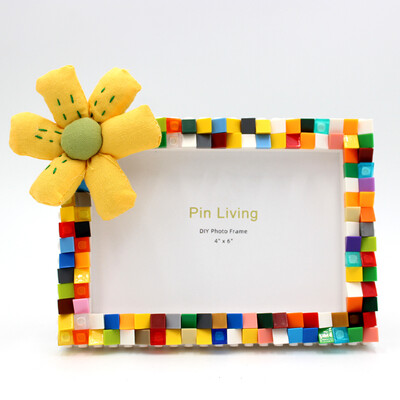 „Pasidaryk pats“ nuotraukų rėmelis 6 colių, 7 colių statybinio blokelio nuotraukų rėmelis kūrybingas nuotraukų rėmelių dovanų nustatymo stalas