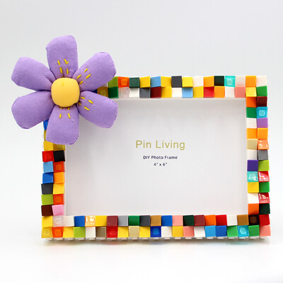 „Pasidaryk pats“ nuotraukų rėmelis 6 colių, 7 colių statybinio blokelio nuotraukų rėmelis kūrybingas nuotraukų rėmelių dovanų nustatymo stalas