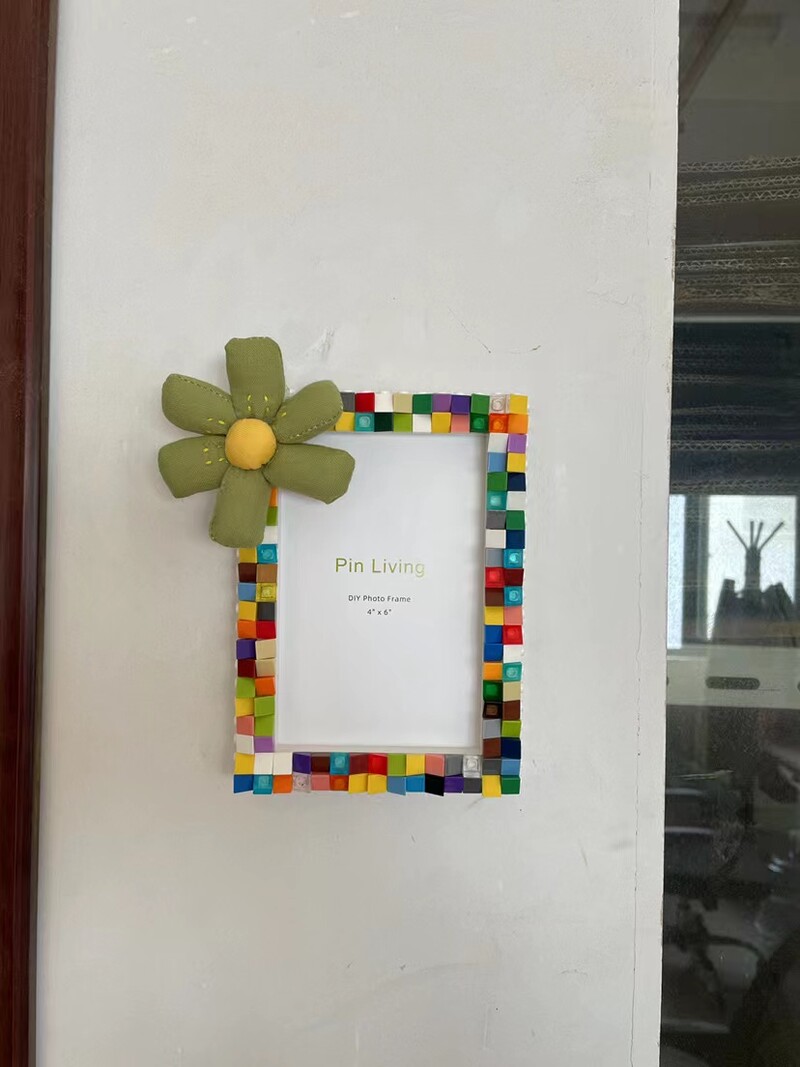 „Pasidaryk pats“ nuotraukų rėmelis 6 colių, 7 colių statybinio blokelio nuotraukų rėmelis kūrybingas nuotraukų rėmelių dovanų nustatymo stalas