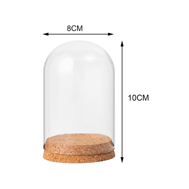 Cupola decorativă din sticlă transparentă din sticlă Cloche Clopot Borcan Display Dome Sticle transparente
