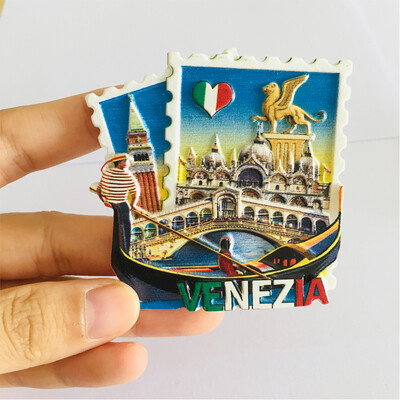 Magneți de frigider 3D personalizați personalizați Venice Suveniruri de călătorie Decor pentru acasă Magneți de frigider Autocolant Italia Veneția Magneți de frigider