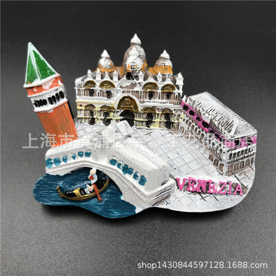 Magneți de frigider 3D personalizați personalizați Venice Suveniruri de călătorie Decor pentru acasă Magneți de frigider Autocolant Italia Veneția Magneți de frigider