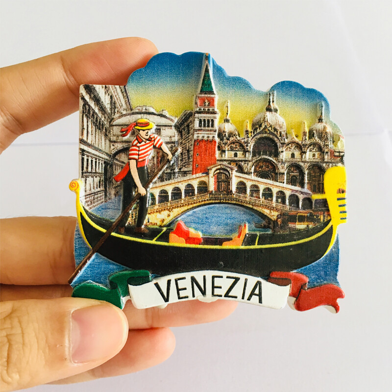 Magneți de frigider 3D personalizați personalizați Venice Suveniruri de călătorie Decor pentru acasă Magneți de frigider Autocolant Italia Veneția Magneți de frigider