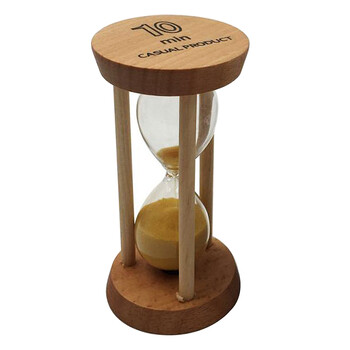 10 Minutes Sand Timer Κλεψύδρα Ξύλινη Sandglass Κλεψύδρα Sand Timer για διδασκαλία στην τάξη Κουζίνα Μαγειρική Ανάγνωση Ti