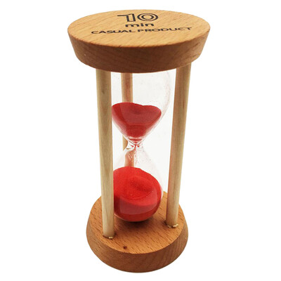 10 minute Cronometru de nisip Clepsidra din lemn Clepsidra de nisip Cronometru de nisip pentru predarea la clasă Bucătărie Gătit Lectură Ti