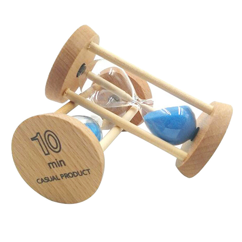 10 minute Cronometru de nisip Clepsidra din lemn Clepsidra de nisip Cronometru de nisip pentru predarea la clasă Bucătărie Gătit Lectură Ti