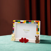 Pinliving Love DIY Baby Building Block pildiraamikomplekt Lihtne reklaam Käsitsi valmistatud loominguline kingitus Sambla parool