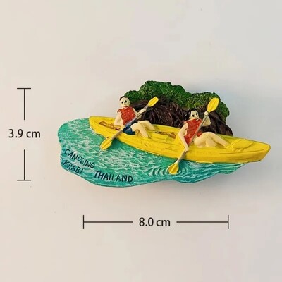 Thailanda Bangkok Magneți pentru frigider Kan-chanaburi Râul Kwai Krabi Suveniruri de călătorie Chiang Mai Phuket Autocolante pentru frigider cadou