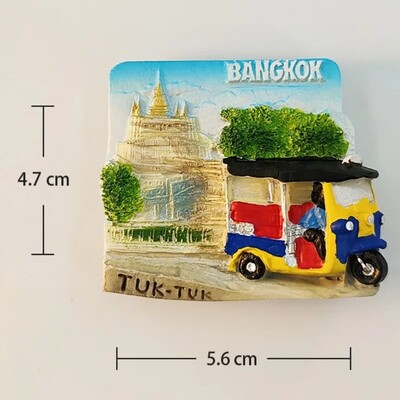 Thailanda Bangkok Magneți pentru frigider Kan-chanaburi Râul Kwai Krabi Suveniruri de călătorie Chiang Mai Phuket Autocolante pentru frigider cadou