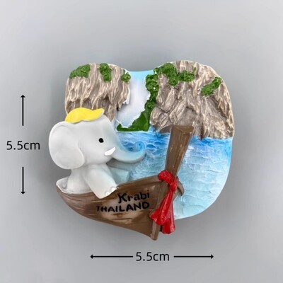 Thailanda Bangkok Magneți pentru frigider Kan-chanaburi Râul Kwai Krabi Suveniruri de călătorie Chiang Mai Phuket Autocolante pentru frigider cadou