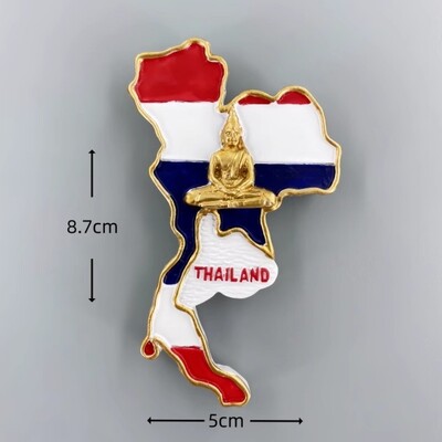 Thailanda Bangkok Magneți pentru frigider Kan-chanaburi Râul Kwai Krabi Suveniruri de călătorie Chiang Mai Phuket Autocolante pentru frigider cadou