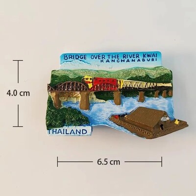 Thailanda Bangkok Magneți pentru frigider Kan-chanaburi Râul Kwai Krabi Suveniruri de călătorie Chiang Mai Phuket Autocolante pentru frigider cadou