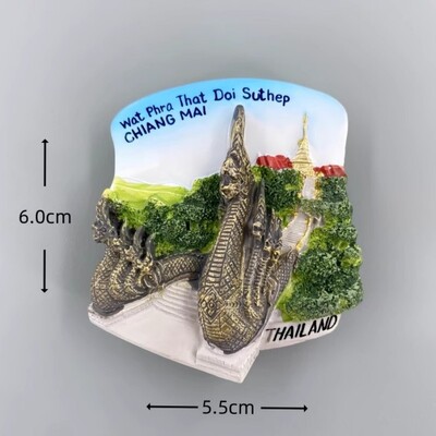 Thailanda Bangkok Magneți pentru frigider Kan-chanaburi Râul Kwai Krabi Suveniruri de călătorie Chiang Mai Phuket Autocolante pentru frigider cadou