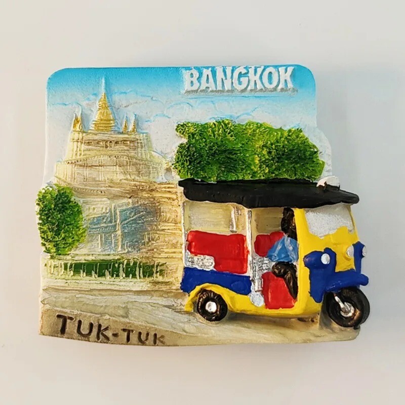 Thailanda Bangkok Magneți pentru frigider Kan-chanaburi Râul Kwai Krabi Suveniruri de călătorie Chiang Mai Phuket Autocolante pentru frigider cadou