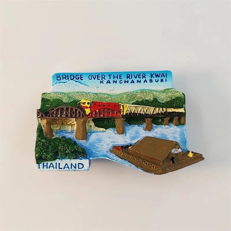 Thailanda Bangkok Magneți pentru frigider Kan-chanaburi Râul Kwai Krabi Suveniruri de călătorie Chiang Mai Phuket Autocolante pentru frigider cadou