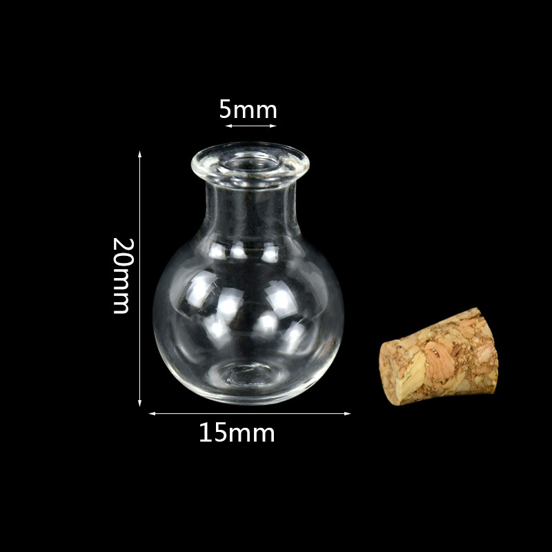 Sticle de sticlă 10 buc. Sticle de poțiune în miniatură Mini fiole de plută de sticlă DIY Mini sticle de dorințe pentru decorarea petrecerii de nuntă Borcane de sticlă