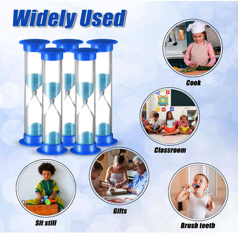 1PC Cronometru cu nisip Cronometru din clepsidra din plastic Mic 30sec/1min/2min/3min/5min/10min Cronometru cu ceas cu nisip Clepsidra colorată