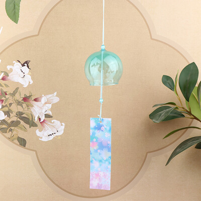 1buc clopote de vânt noi clopote de vânt din sticlă lucrate manual Cadou de aniversare Cadou de Crăciun Decoruri pentru acasă Chime de vânt în stil japonez