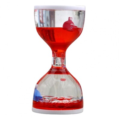 Cronometru lichid de modă Cronometru cu bule din cochilii acrilice, cadou decorativ pentru ameliorarea stresului, Cronometru cu clepsidră cu bule