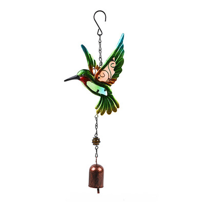 Clopoțel de vânt, colibri, libelule, metal, sticlă, vopsit, meșteșuguri, pandantive agățate, clopot, țeavă de aluminiu, decoruri suspendate în curte.