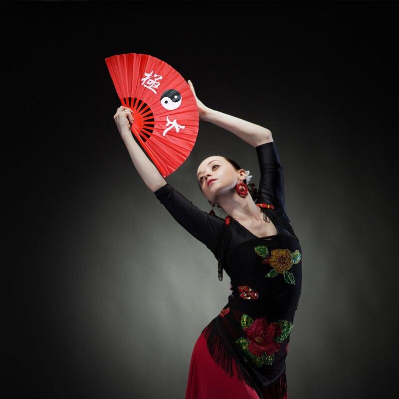 Ventilator Kung Fu Tai Chi 66 cm Ventilator pliabil de performanță cu mâna dreaptă Ventilatoare de arte marțiale Produse Wushu Ventilatoare de arte marțiale