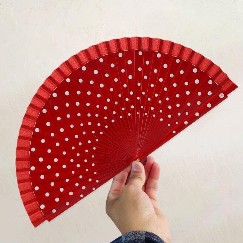 Ventilator pliabil cu model de puncte atractiv Ventilator decorativ de tip chinezesc Ventilator decorativ