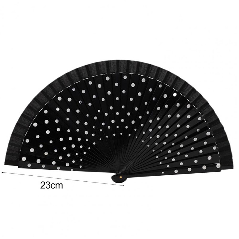 Ventilator pliabil cu model de puncte atractiv Ventilator decorativ de tip chinezesc Ventilator decorativ