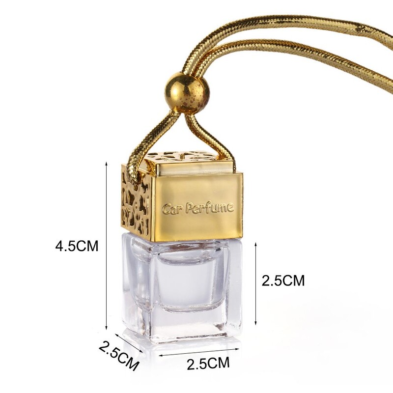 1/3 vnt Pakabinamas tuščias automobilio kvepalų buteliukas eterinių aliejų difuzorius Kvapas Stikliniai buteliai Oro gaivesnis auto papuošalas namų dekoravimui