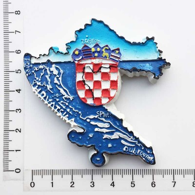 Europa Croația Magnet pentru frigider Suveniruri turistice Autocolante magnetice pentru frigider Colecție de călătorie Cadou