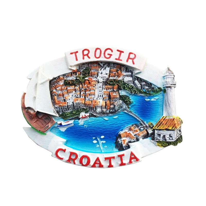 Europa Croația Magnet pentru frigider Suveniruri turistice Autocolante magnetice pentru frigider Colecție de călătorie Cadou