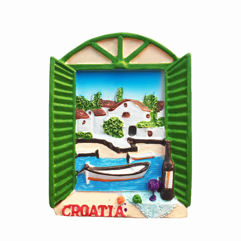 Europa Croația Magnet pentru frigider Suveniruri turistice Autocolante magnetice pentru frigider Colecție de călătorie Cadou
