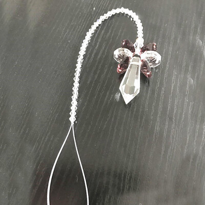 Curcubeu Cristal Înger Suncatcher Chakra Pandantiv Fermec pentru mașină Ușă Perete Fereastră Clopoței de vânt Ornamente agățate Decor pentru cameră