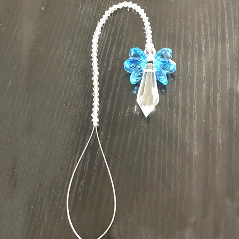 Curcubeu Cristal Înger Suncatcher Chakra Pandantiv Fermec pentru mașină Ușă Perete Fereastră Clopoței de vânt Ornamente agățate Decor pentru cameră