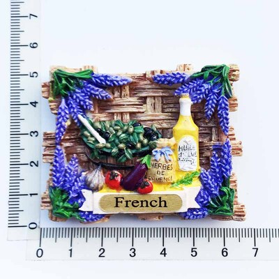 Franța Provence Cultură de lavandă Suvenir turistic Magneți pentru frigider Articole de decorare Artizanat Colecție frigider magnetică