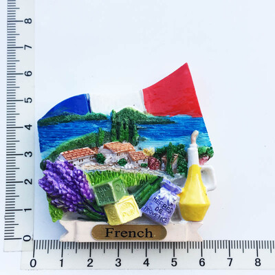 Franța Provence Cultură de lavandă Suvenir turistic Magneți pentru frigider Articole de decorare Artizanat Colecție frigider magnetică