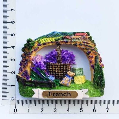 Franța Provence Cultură de lavandă Suvenir turistic Magneți pentru frigider Articole de decorare Artizanat Colecție frigider magnetică