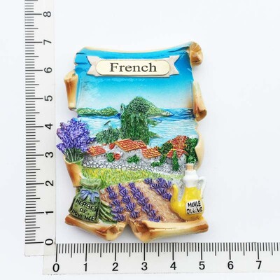 Franța Provence Cultură de lavandă Suvenir turistic Magneți pentru frigider Articole de decorare Artizanat Colecție frigider magnetică