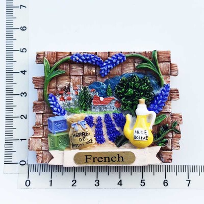 Franța Provence Cultură de lavandă Suvenir turistic Magneți pentru frigider Articole de decorare Artizanat Colecție frigider magnetică
