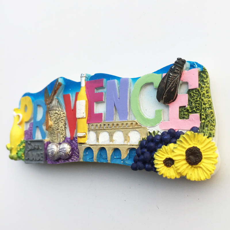 Franța Provence Cultură de lavandă Suvenir turistic Magneți pentru frigider Articole de decorare Artizanat Colecție frigider magnetică