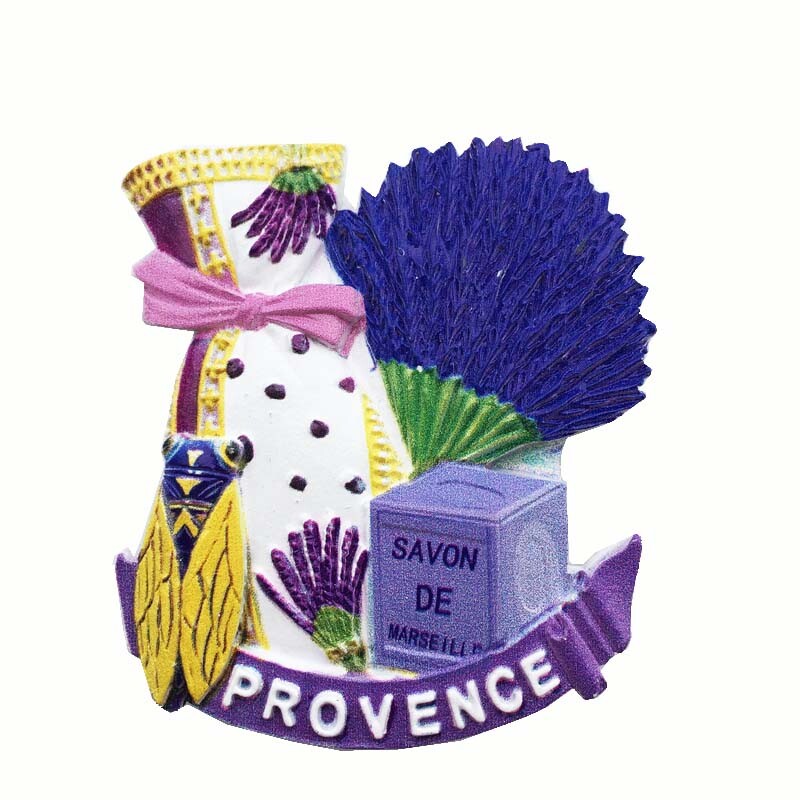 Franța Provence Cultură de lavandă Suvenir turistic Magneți pentru frigider Articole de decorare Artizanat Colecție frigider magnetică