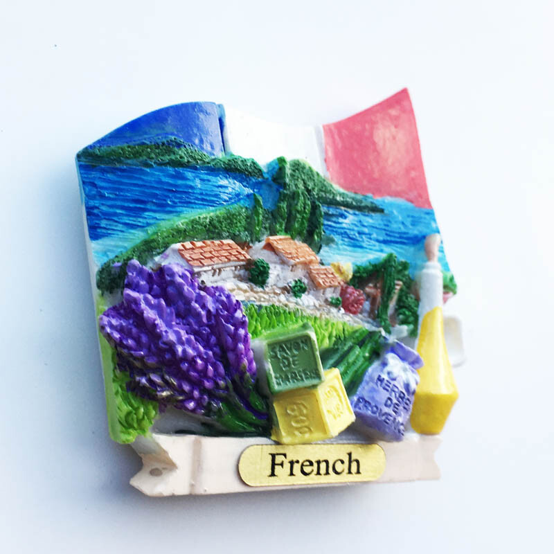 Franța Provence Cultură de lavandă Suvenir turistic Magneți pentru frigider Articole de decorare Artizanat Colecție frigider magnetică